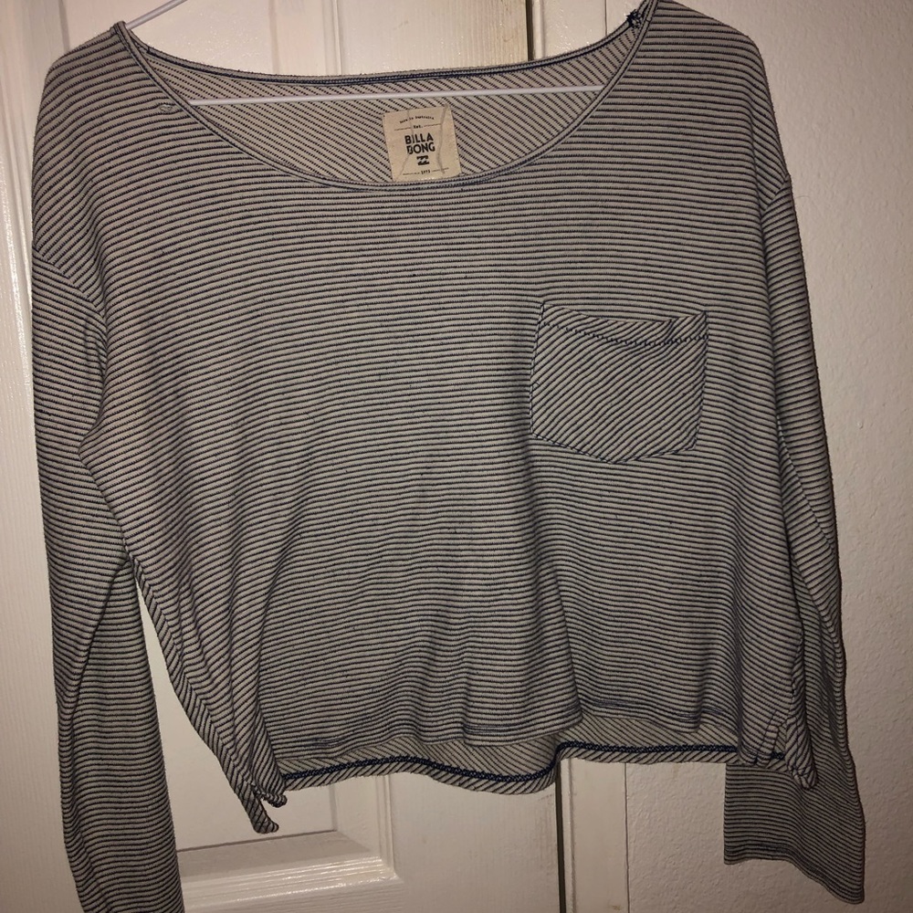 Billabong striped crop top